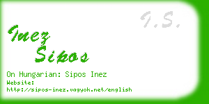 inez sipos business card